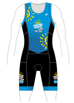 Sunshine Coast Performance Tri Suit (Name) (Yellow)