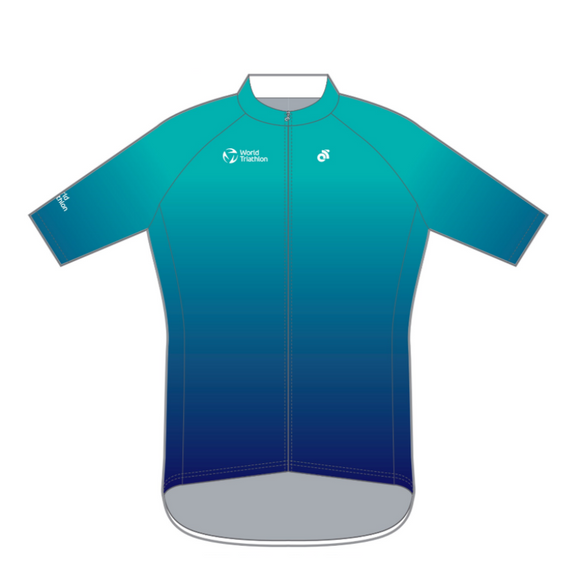 WT Teal Fade Cycling Jersey