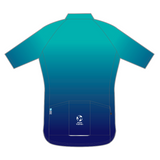 WTCF Teal Fade Cycling Jersey
