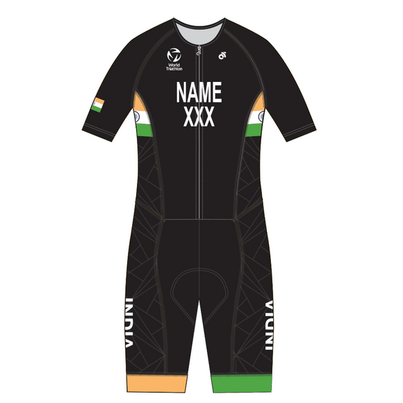 India PERFORMANCE Aero Short Sleeve Tri Suit