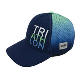 TRI-ATH-LON Blue BOCO Running Trucker Cap