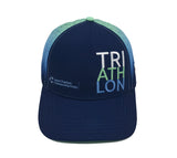 TRI-ATH-LON Blue BOCO Running Trucker Cap