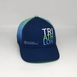 TRI-ATH-LON Blue BOCO Running Trucker Cap