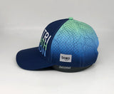 TRI-ATH-LON Blue BOCO Running Trucker Cap