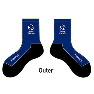 World Triathlon Socks Blue (3 pair)