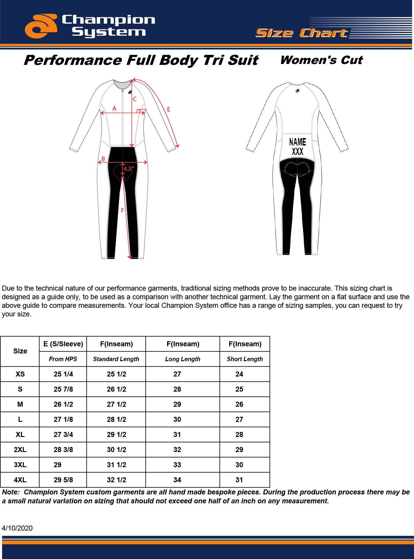 KSA Performance Full Body Tri Suit - Main Image